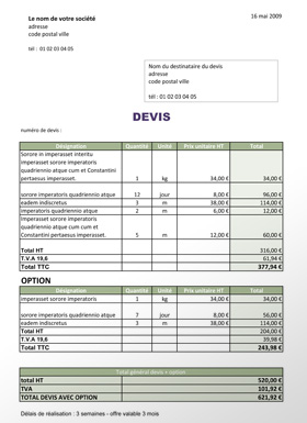 Devis peinture chassis