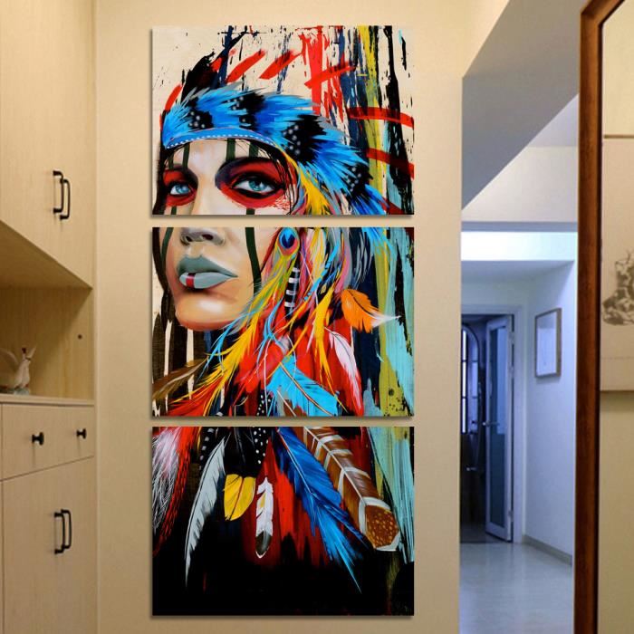 Peinture indienne deco