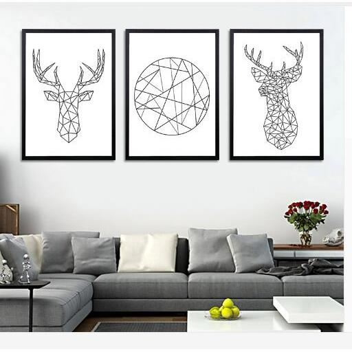 Peinture deco noir et blanc
