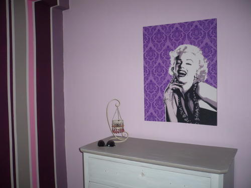 Deco peinture chambre aubergine