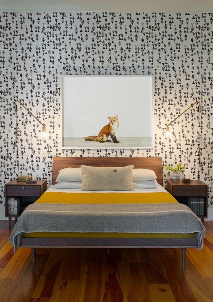 Deco peinture tapisserie chambre