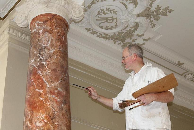 Peinture décorative faux bois