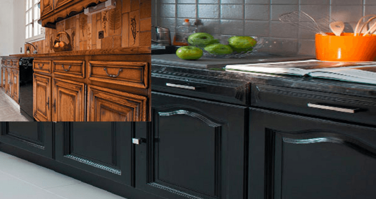 Peinture pour cuisine en chene clair