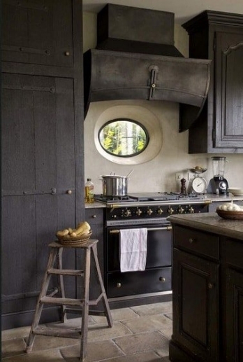 Peindre hotte cuisine cuivre