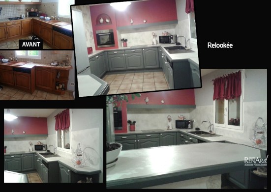Peinture renovation cuisine gris