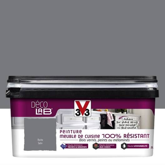 Peinture gris métallisée pour cuisine