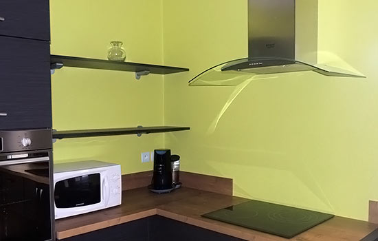 Deco cuisine peinture verte