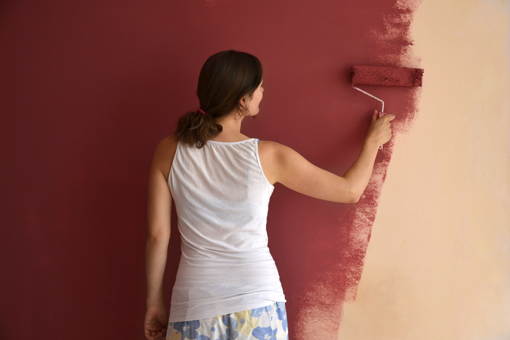 Peinture deco rouge