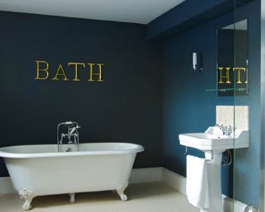 Peinture décoration de salle de bain