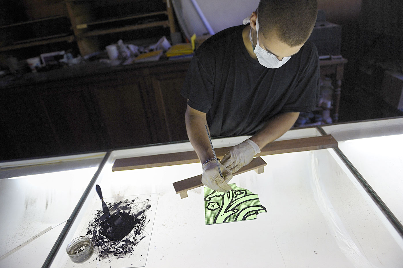 Plomb peinture travaux