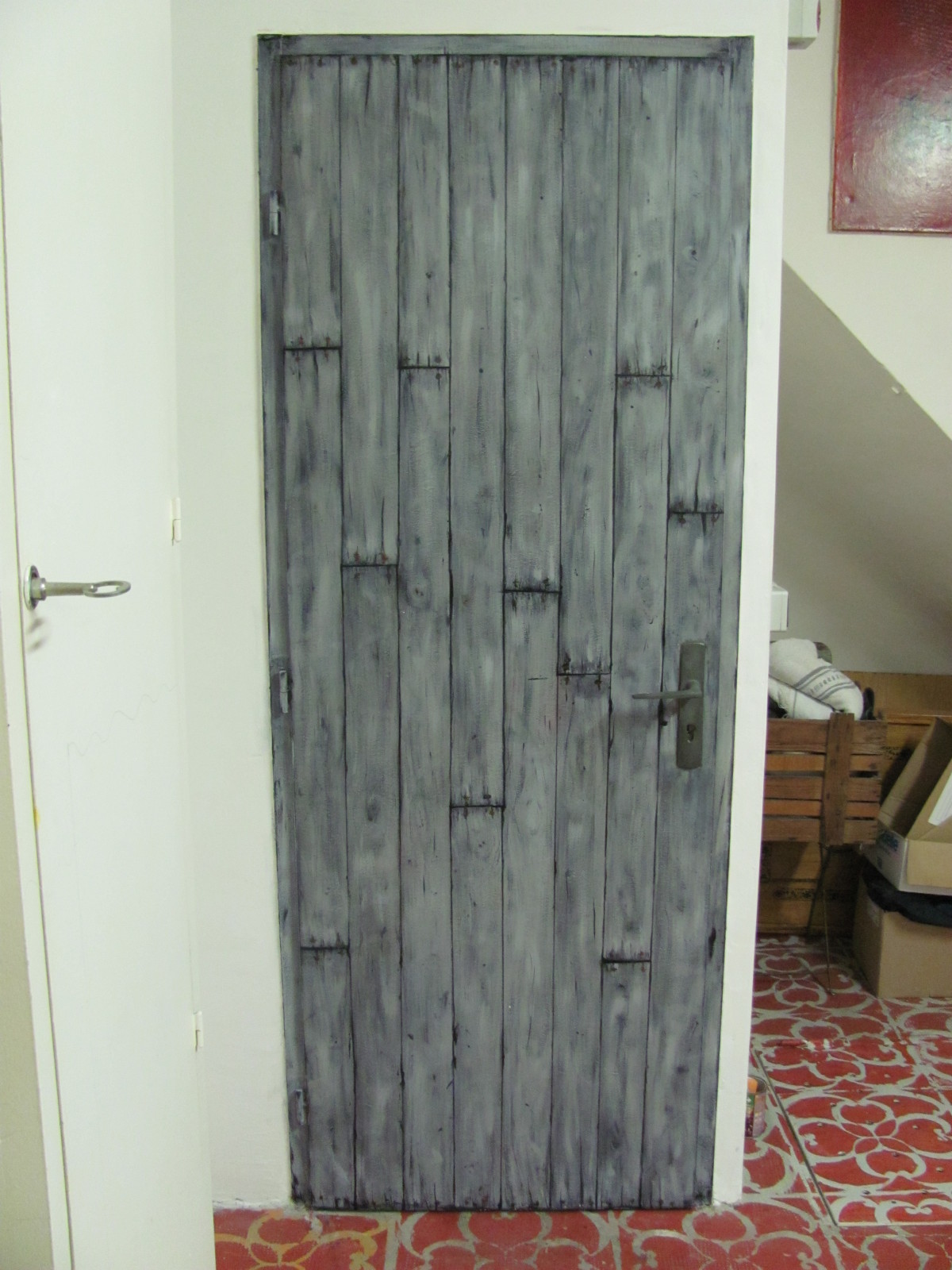 Peinture décorative effet bois