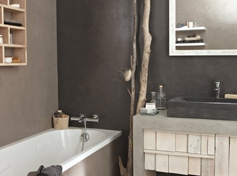 Peinture carrelage salle de bain brillante