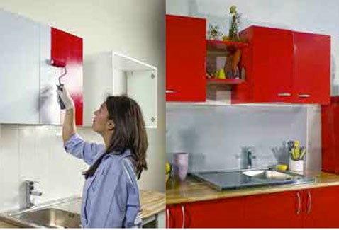Peinture cuisine une seule couche