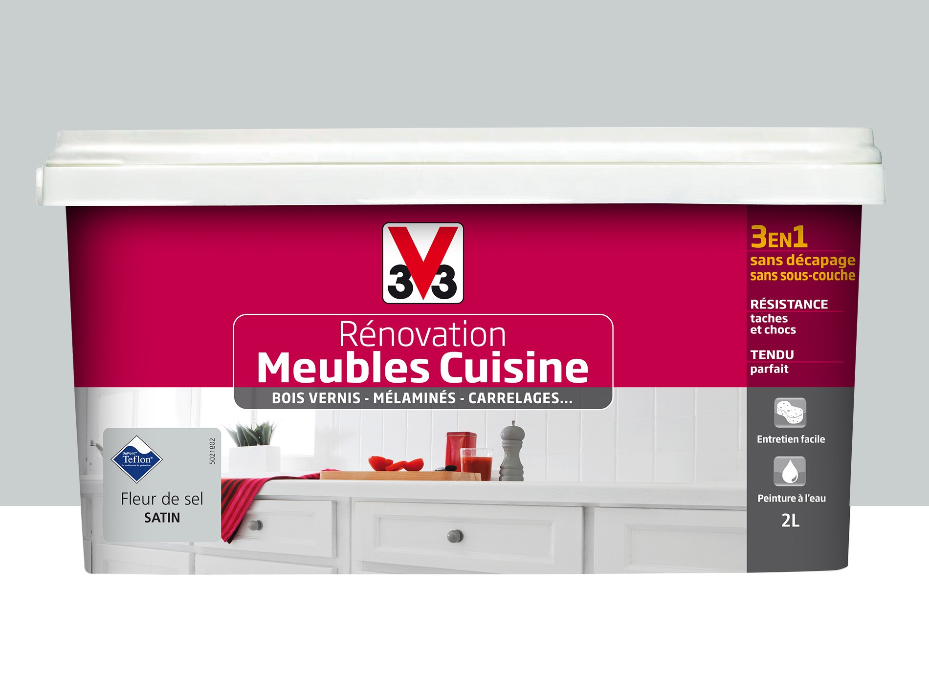 Peinture meuble cuisine bois v33