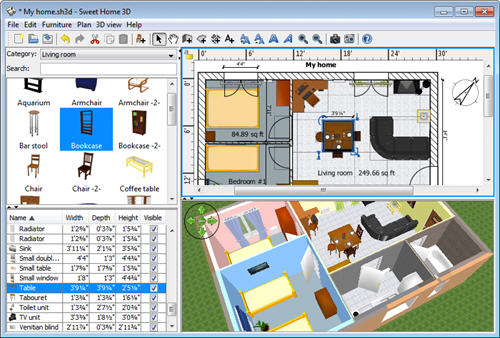 Créer un plan 3d de maison