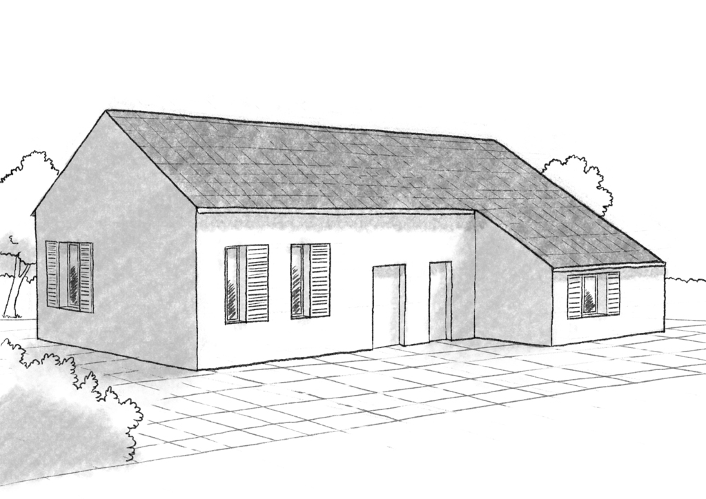 Plan maison 3d 2 salle de bain