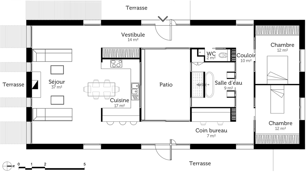 Plan de maison avec architecte