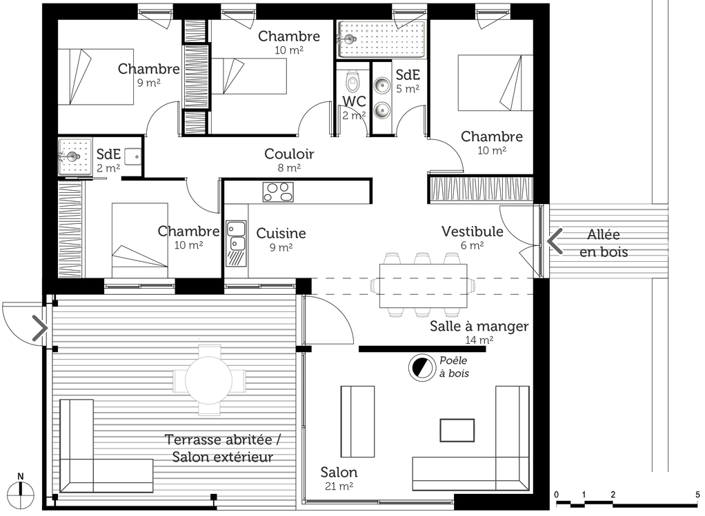 Plan de maison 100 m