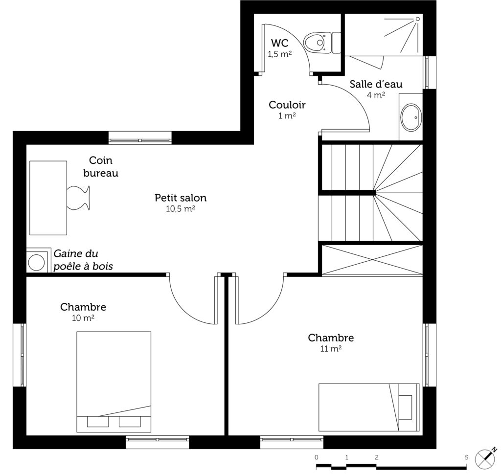 Plan de maison 1 étage