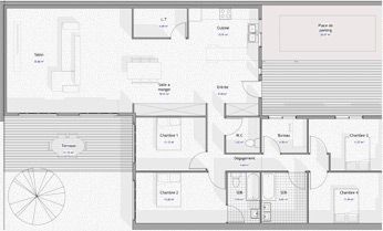 Plan architecte maison container