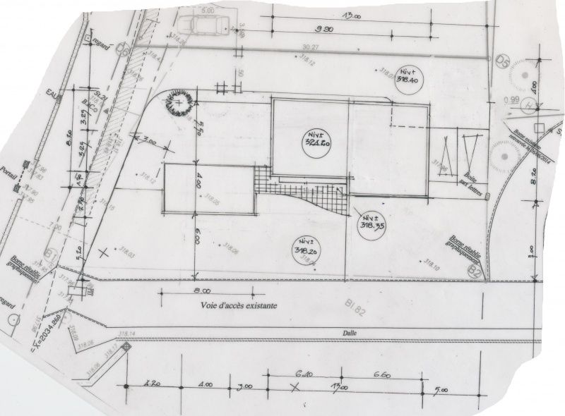 Plan de poutraison de maison sur 150m2 de terrain