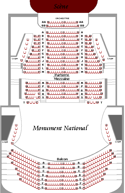 Plan salle maison de la culture