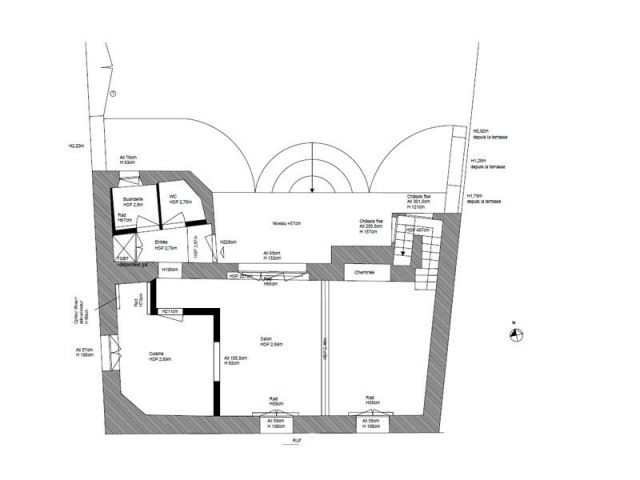 Plan de maison avec 2 garages