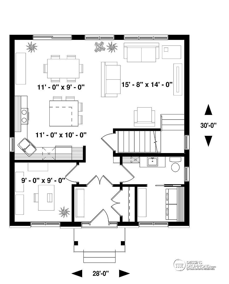 Illustration plan de maison