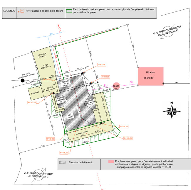 Plan permis de construire maison