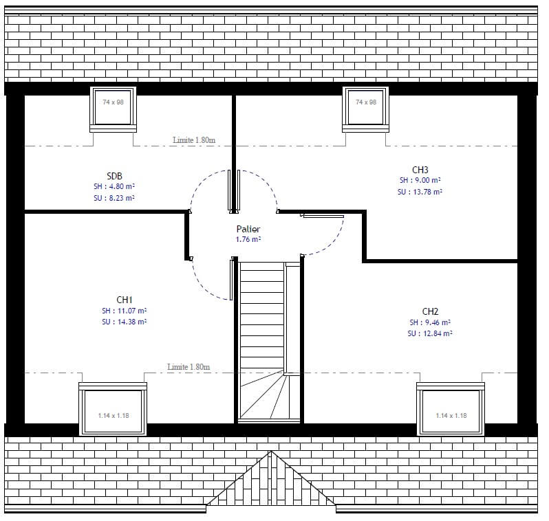 Plan de maison 76