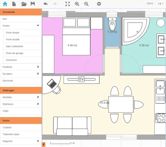 Application pour dessiner plan de maison