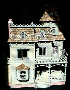 Plan de maison miniature en carton