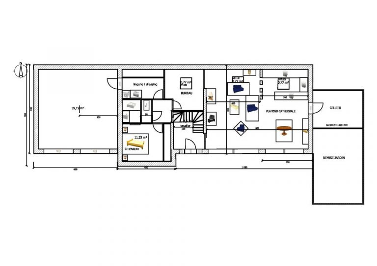 Plan de hall d'entrée maison - Idées de travaux
