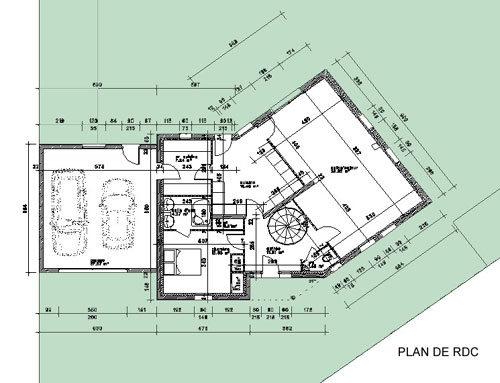 Plan d'architecte de maison