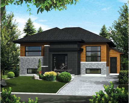 Plan de maison duplex 8 pieces