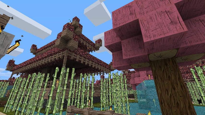 Plan maison chinoise minecraft