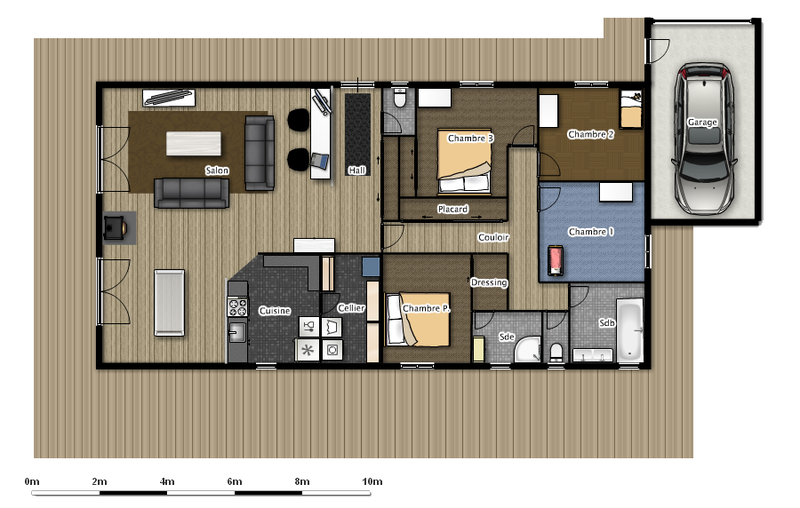 Plan de maison en dessin