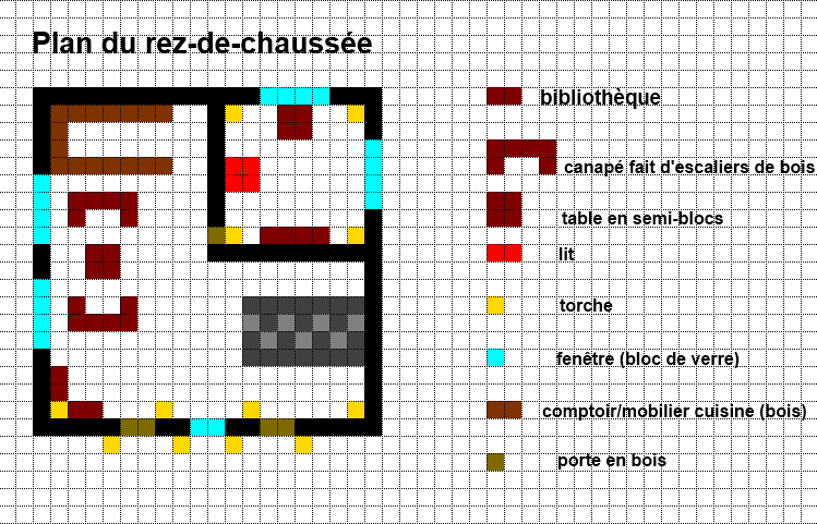 Plan de maison mincraft