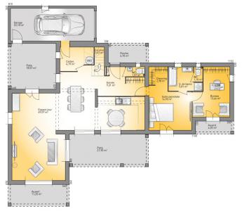 Plan de maison mediterranee