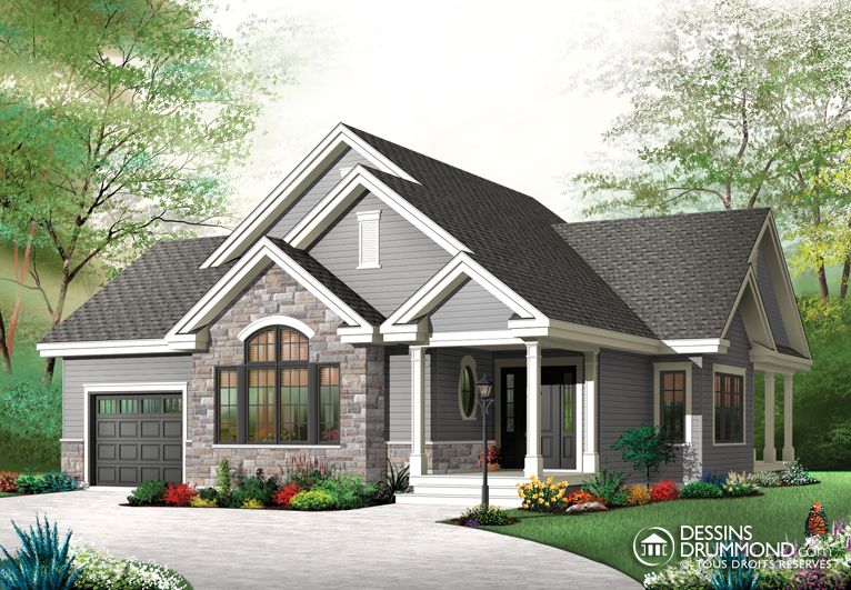 Plan de maison plain pied laprise