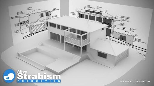 Plan et maquette de maison