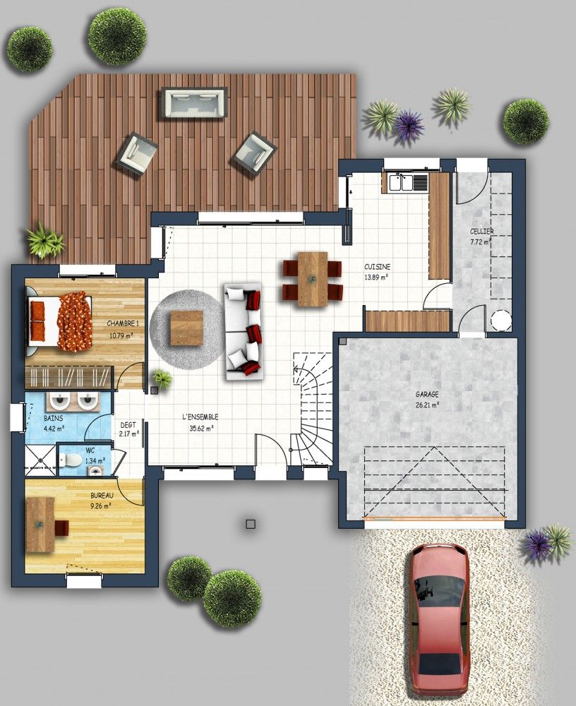 Plan de constructeur maison traditionnelle