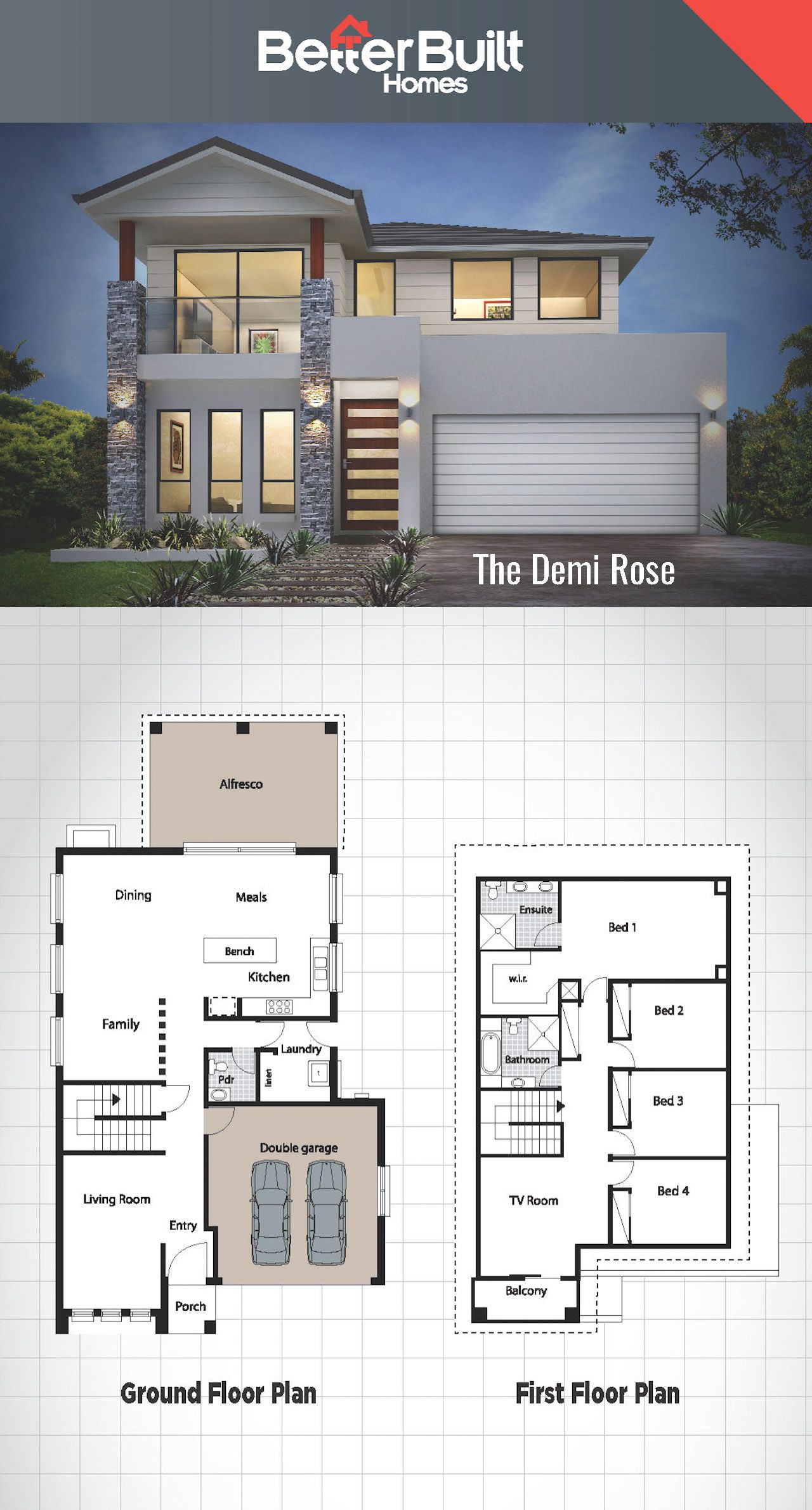 Plan de maison 3chambres