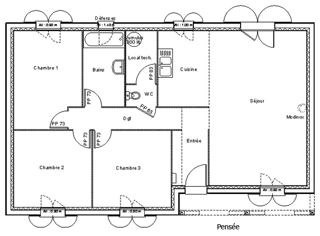 Exemples de plan de maison