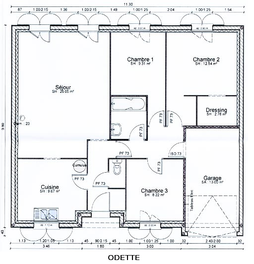 Plan de maison delmas