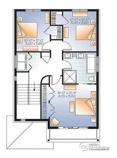 Plan de maison de ville