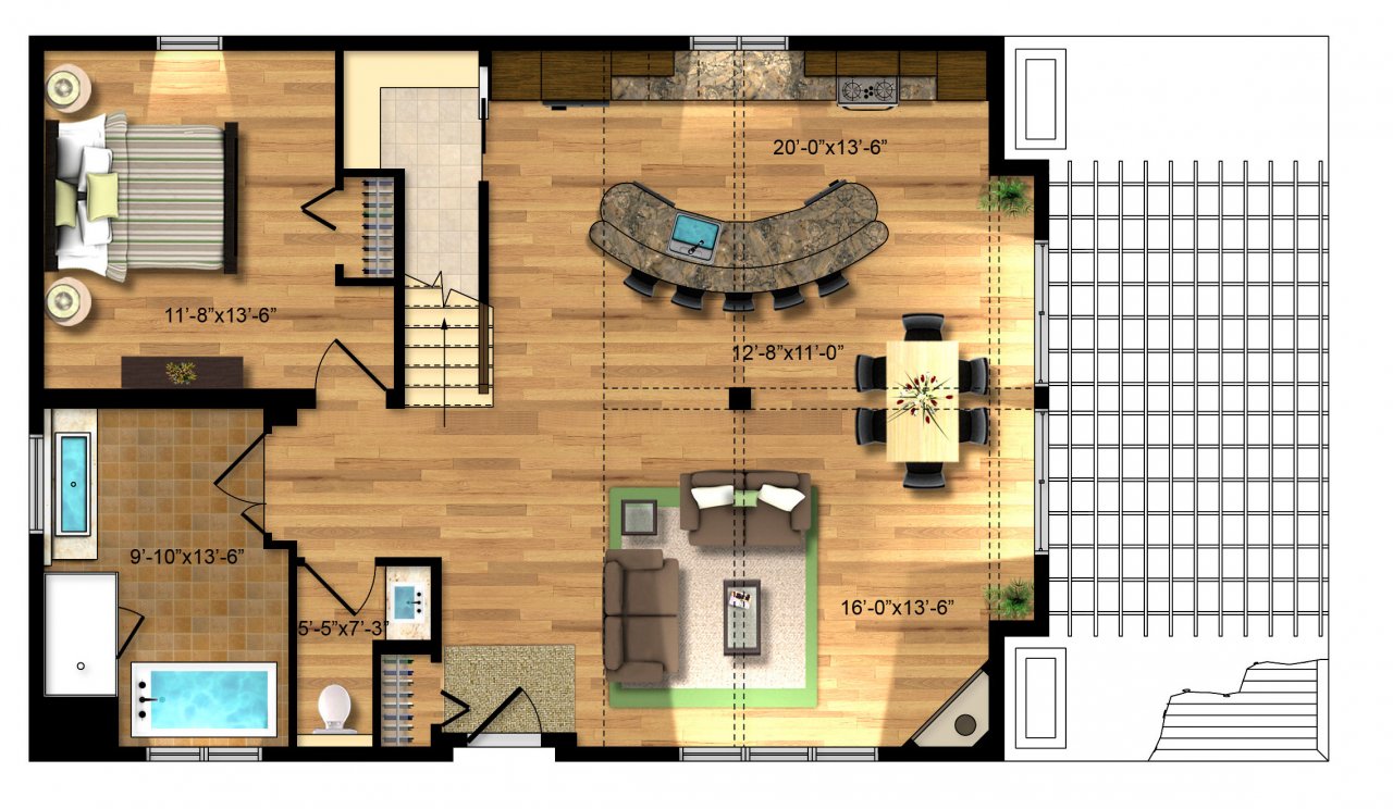Plan de maison plain pied bonneville