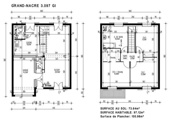 Plan de maison en pierre