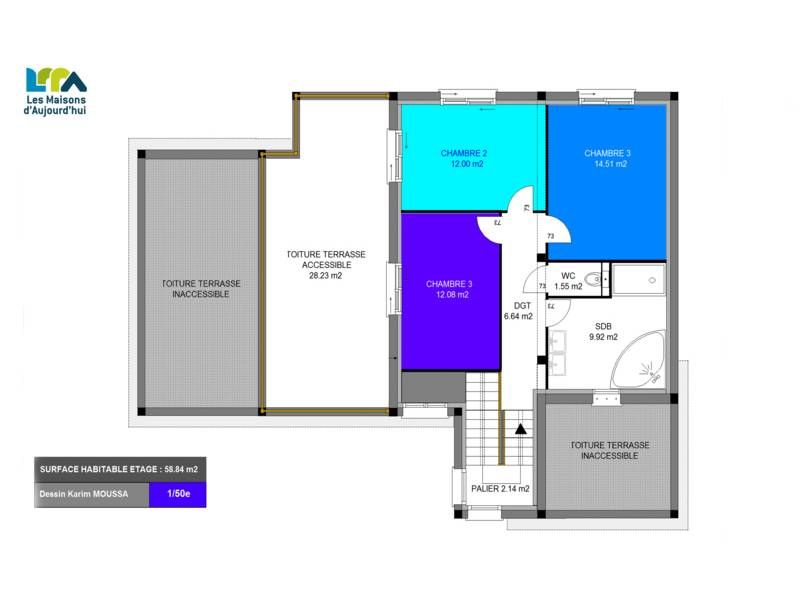 Plan de maison 5 pieces gratuit