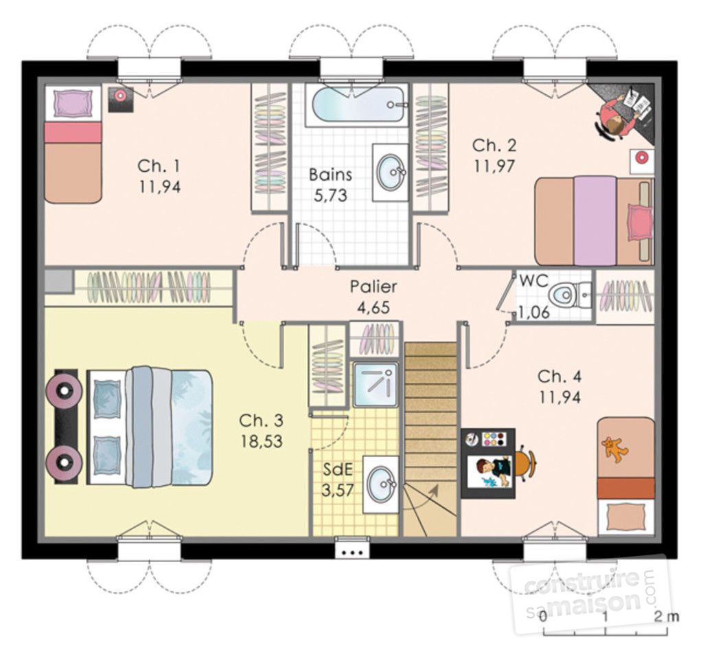 Faire un plan de maison a etage